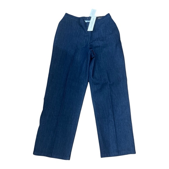 Blue Denim Wide-Leg Pants - Picture 1 of 14